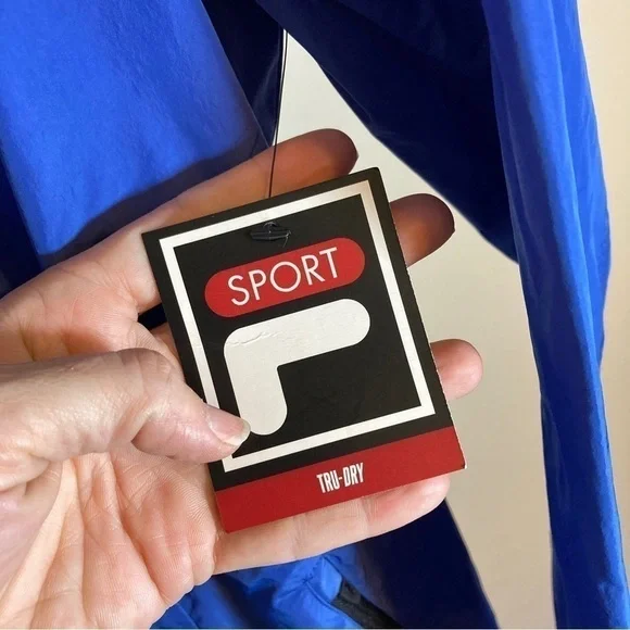 NWT Fila Lightweight windbreaker Jacket blue size M - Picture 13 of 13